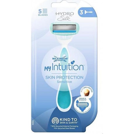 WILKINSON SWORD MY INTUITION HYDRO SILK RASOIR JETABLE BLISTER ALOE VERA 3CT