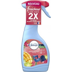 FEBREZE TEXTILE SOIN DU LINGE BOUTEILLE PISTOLET FRUIT EXOTIQUE NON ECOLOGIQUE 500ML 1CT LIQUIDE A SEC DESODORISANT