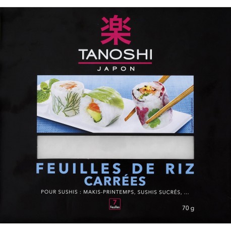 TANOSHI FEUILLE DE RIZ 70g