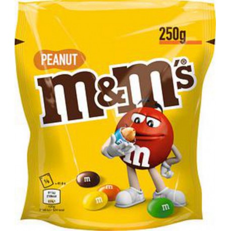 M&M's Dragées chocolatées Cacahuètes 250g (lot de 2)