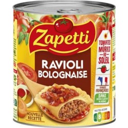 ZAPETTI Plat cuisiné Ravioli Bolognaise 800g (lot de 9)