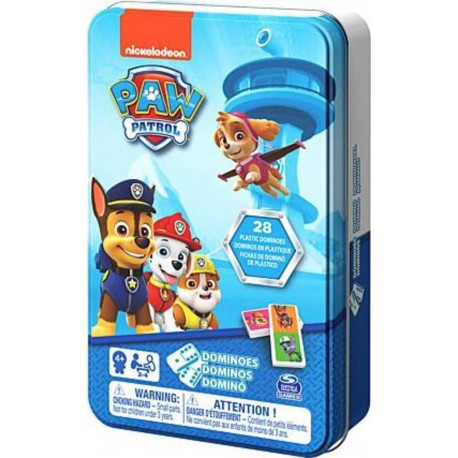 BOITE METAL DOMINOS PAW PATROL