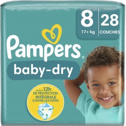 PAMPERS BABY-DRY GEANT T8 17Kg+ X28