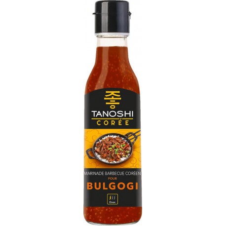 TANOSHI COREE AIDE CULINAIRE BOUTEILLE VERRE BULGOGI 225g