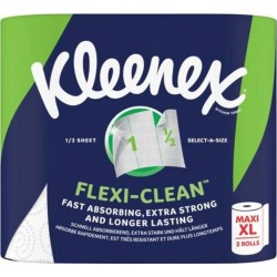 KLEENEX FLEXI-CLEAN 2RL BLANC PAPIER OUATE