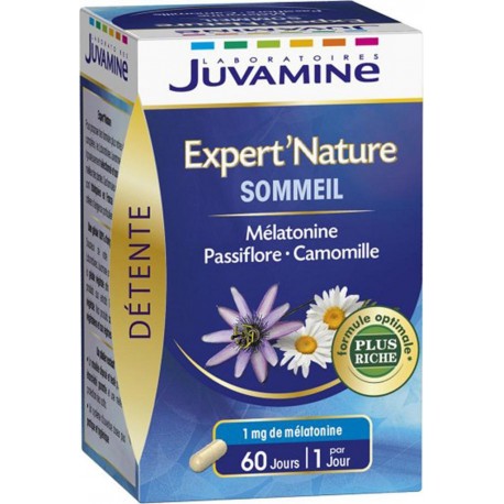 Juvamine Détente Expert’Nature Sommeil Mélatonine Passiflore Camomille (lot de 2)