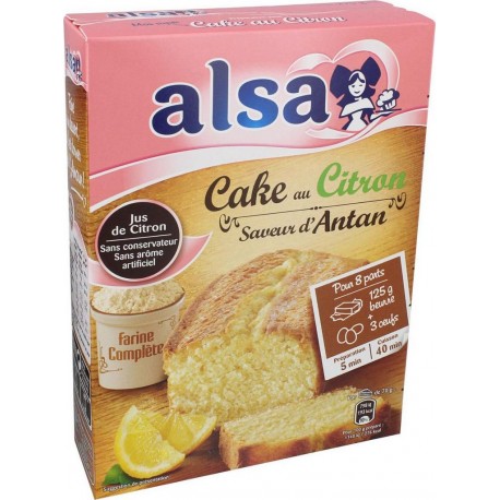 Alsa Préparation gâteau Cake au citron 275g