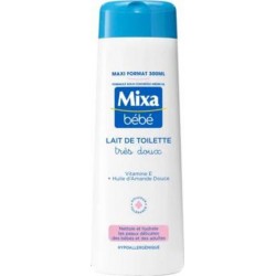 MIXA BEBE HYGIENE BEBE FLACON 300ML 1CT NETTOYANT ET ADOUCISSANT HUILE D'AMANDE DOUCE & VITAMINE E LAIT LAIT DE TOILETTE