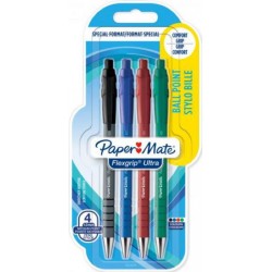 PAPERMATE PPM 4 STYLOS BILLES FLEXGRIP