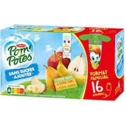 Pom'Potes Pommes Poires 16X90g 1440g