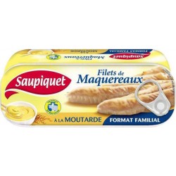 Saupiquet Filets de Maquereaux à La Moutarde Format Familial 226g