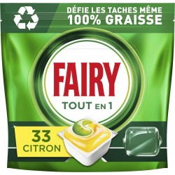 Fairy Tablettes Lave-Vaisselle Citron Tout-En-1 x33
