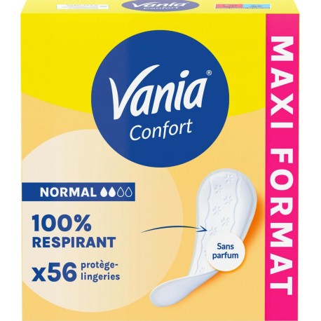 VANIA Protège-Slip Normal Respirant Confort x56