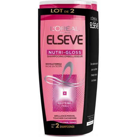 Elseve Après-shampooing Nutri Gloss 2x200ml 400ml