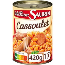 William Saurin Le Cassoulet 420g (lot de 12)