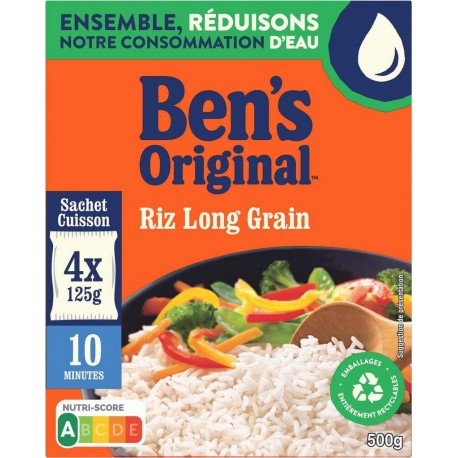 Riz long grain 10' (Ben's original, 500g)