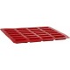 Silipro Moule en silicone x24 mini-financiers Silicone Silipro 28cm Rouge