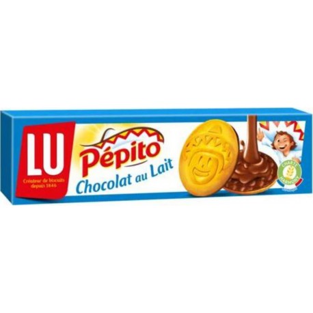 LU Pépito Biscuits nappés Chocolat au Lait 192g (lot de 6)