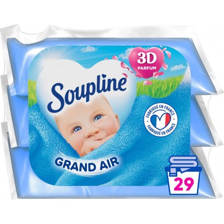 SOUPLINE 3D ADOUCISSANT TEXTILE BERLINGOT NON ECOLOGIQUE x29 600ml