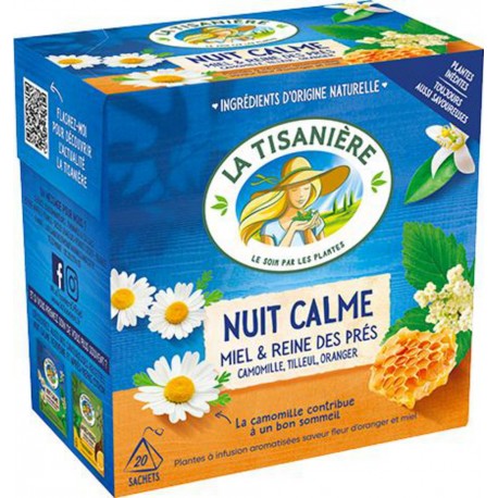 La Tisanière Infusion Nuit Calme Miel x20 30g