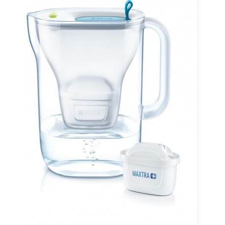 Brita Carafe filtrante STYLE Bleu avec 1 cartouche incluse Maxtra+