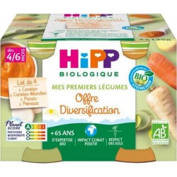 Hipp Petit pot carottes Bio Panais/poireau 4x125g