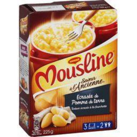 MOUSLINE Ecrasée de Pomme de terre à l’Ancienne 3X75G 225g