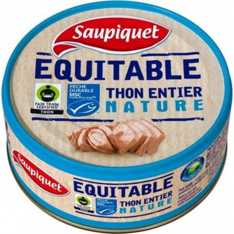 Msc Saupiquet Thon entier nature équitable 112g