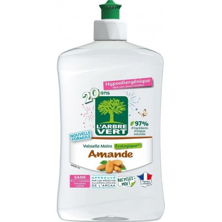 L'ARBRE VERT PRODUIT VAISSELLE MAIN AMANDE 500ml