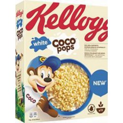 KELLOGG'S COCO POPS Céréales riz soufflé au Chocolat blanc 350g