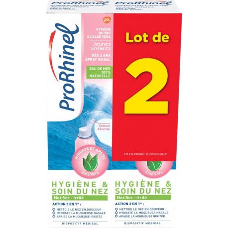 Prorhinel Spray Aloe Vera Jeune enfant 2x100ml 200ml