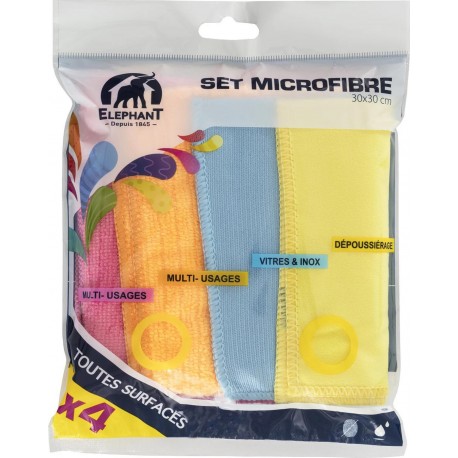 ELEPHANT LAVETTE MICROFIBRE 4CT 1CT MULTI USAGE