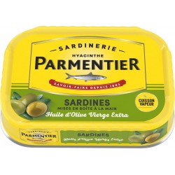 Parmentier Sardines à l'Huile d'Olive Vierge Extra 135g (lot de 2)