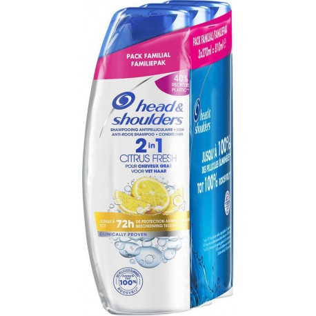 Head & Shoulders Shampooing Citrus 2 en 1 3x 270ml