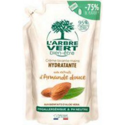 L'arbre Vert Crème lavante Recharge Amande douche -300ml