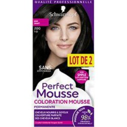 Schwarzkopf Perfect mousse 200 Noir Lot de 2