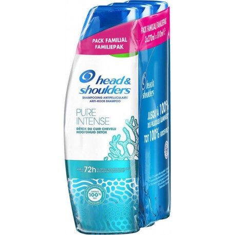 Head & Shoulders Shampooing Pure Intense Detox 3x250ml