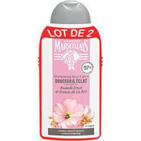 Le Petit Marseillais Shampooing Douceur et éclat 2x250ml