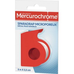 Mercurochrome Sparadrap microporeux rouleau 5 m x 2,5cm rouleau 5 m x 2,5cm rouleau 5 m x 2,5cm rouleau 5 m x 2,5cm