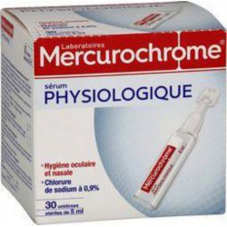 Mercurochrome Serum physiologique 30x5ml 30 unidoses