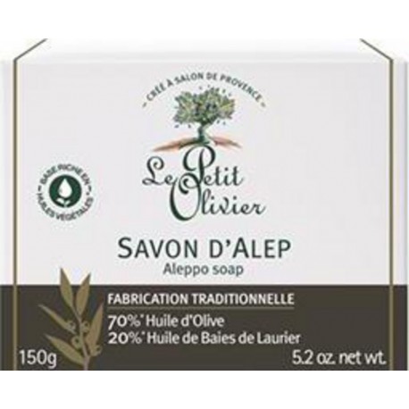 Le Petit Olivier SAVON d’ALEP 70% Huile d’Olive 150g