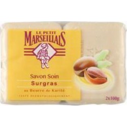 P.MARSEILL P.MARS.SAV SURGRAS KARITE2X100 2 savons 100g