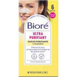 BIORE PATCHS UL.PURIFIANTS X6 boîte 6 patchs