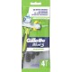 GILLETTE GILL RAS JET BLUE3 SENSITIVEX4 sachet 4 rasoirs