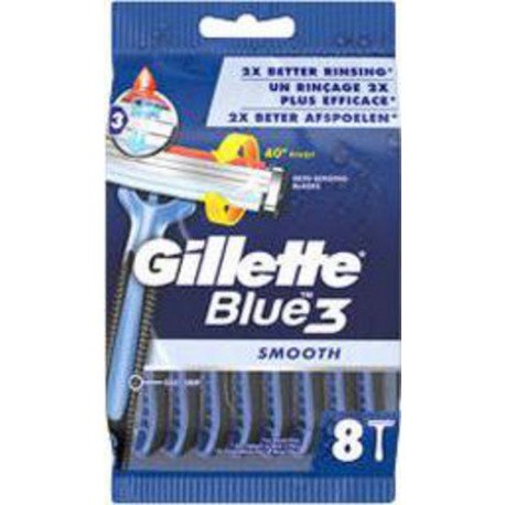 GILLETTE GILL RAS JET BLUE3 X8 sachet 8 rasoirs