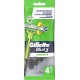 GILLETTE GILL RAS JET BLUE3 SENSITIVEX4 paquet 4 rasoirs