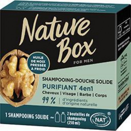 NATURE BOX NATBOX MEN SHP SOLIDE NOIX 85g