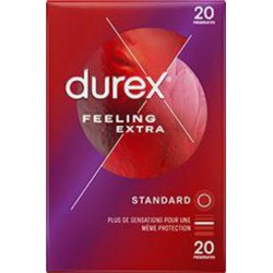 DUREX FEELING EXTRA X20 boîte 20 préservatifs