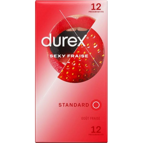 DUREX SEXY FRAISE X12 boîte 12