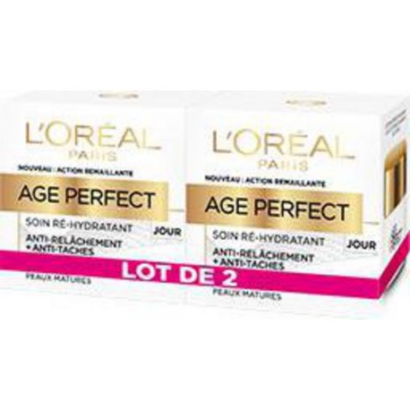 L'Oréal Soin jour Age Perfect Peaux matures 2x50ml x2 pots 340ml